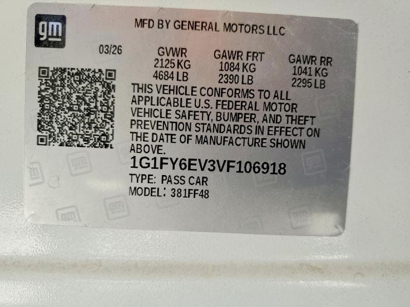 2027 CHEVROLET BOLT LT 13
