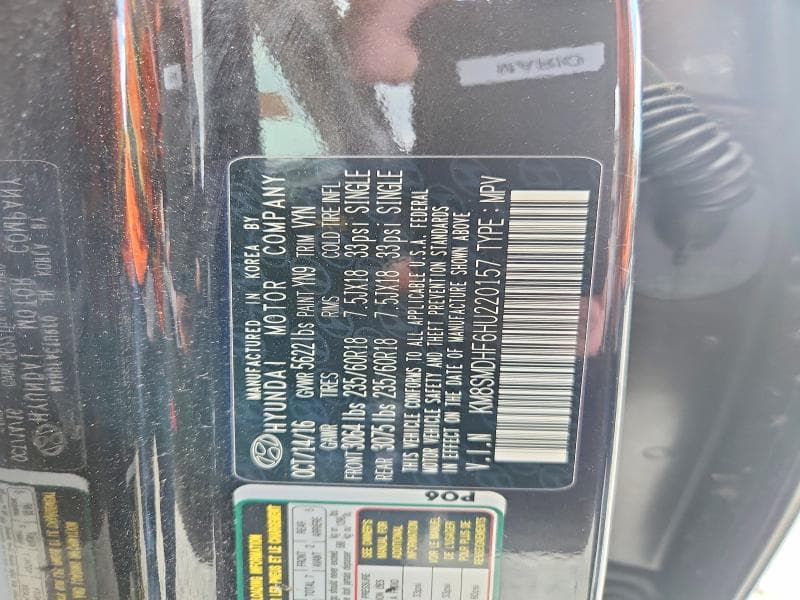 2017 HYUNDAI SANTA FE SE 13