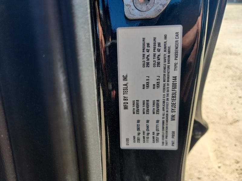 2020 TESLA MODEL 3 12