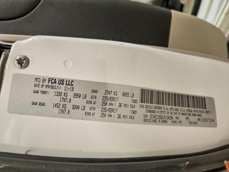 2020 CHRYSLER PACIFICA TOURING L 14