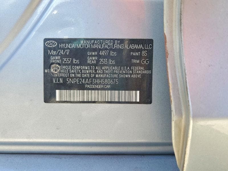 2017 HYUNDAI SONATA SE 12