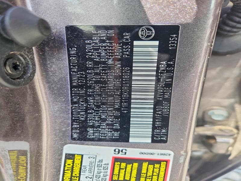 2024 TOYOTA CAMRY LE 13