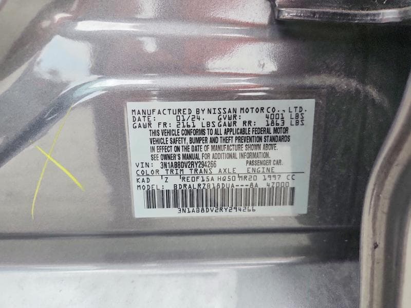 2024 NISSAN SENTRA SR 13