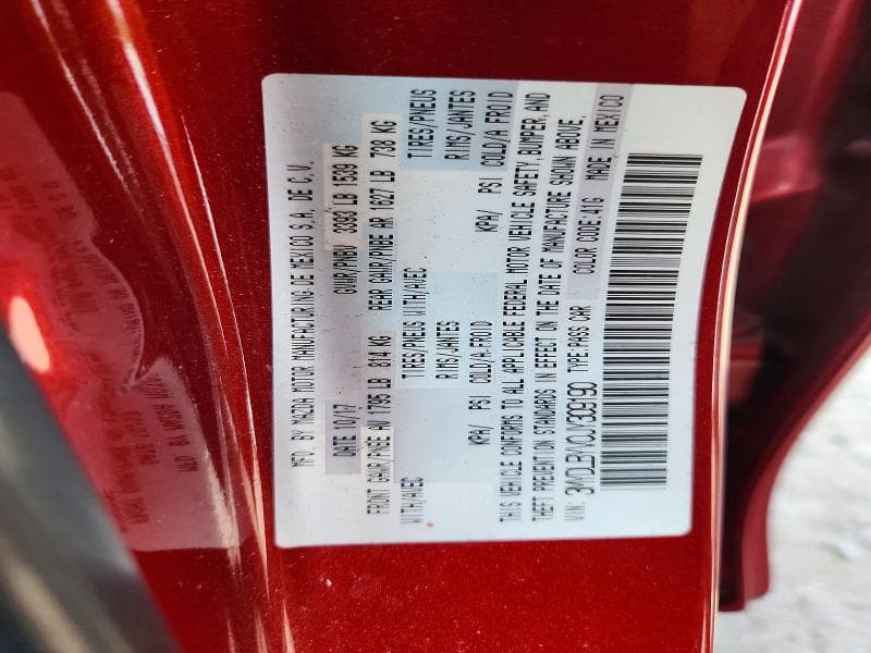 2018 TOYOTA YARIS IA BASE 12
