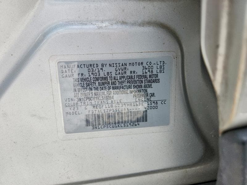 2019 NISSAN KICKS SV 13
