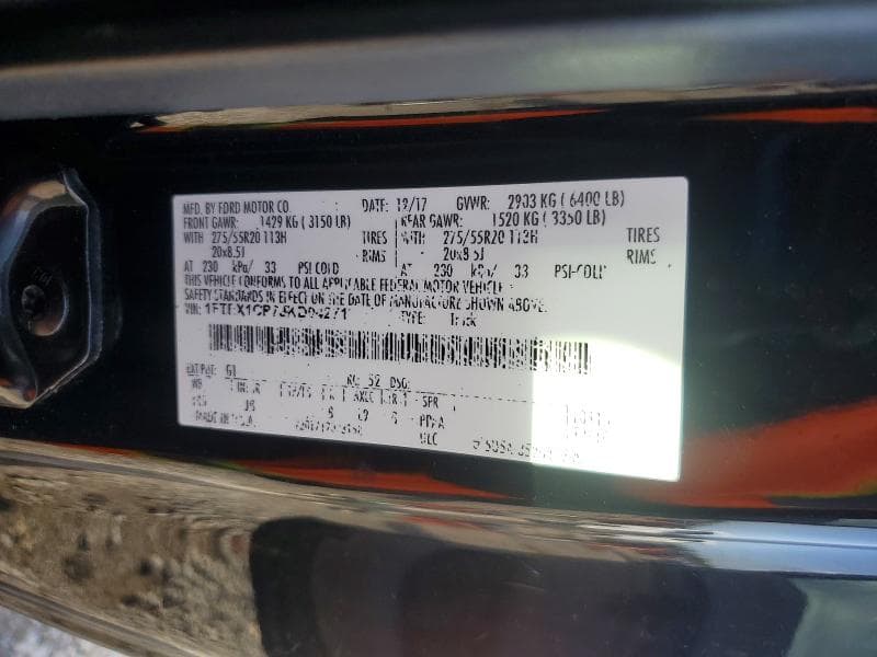 2018 FORD F150 SUPER CAB 12