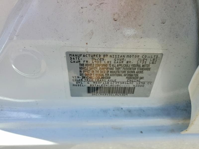 2025 NISSAN VERSA S 13