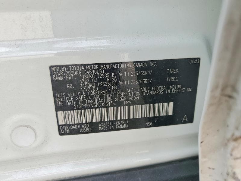 2023 TOYOTA RAV4 XLE 12