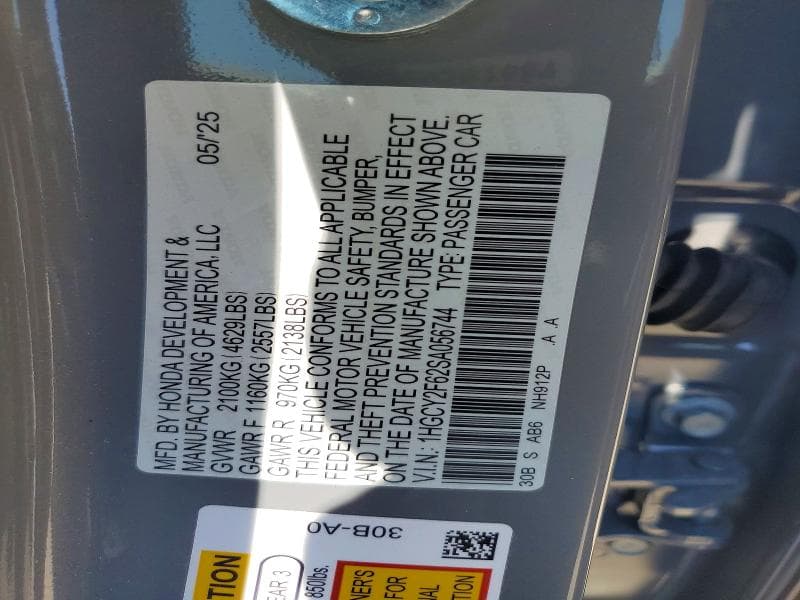 2025 HONDA ACCORD HYBRID EXL 13
