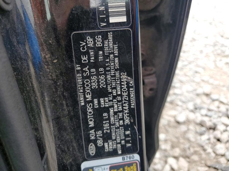 2017 KIA FORTE LX 12