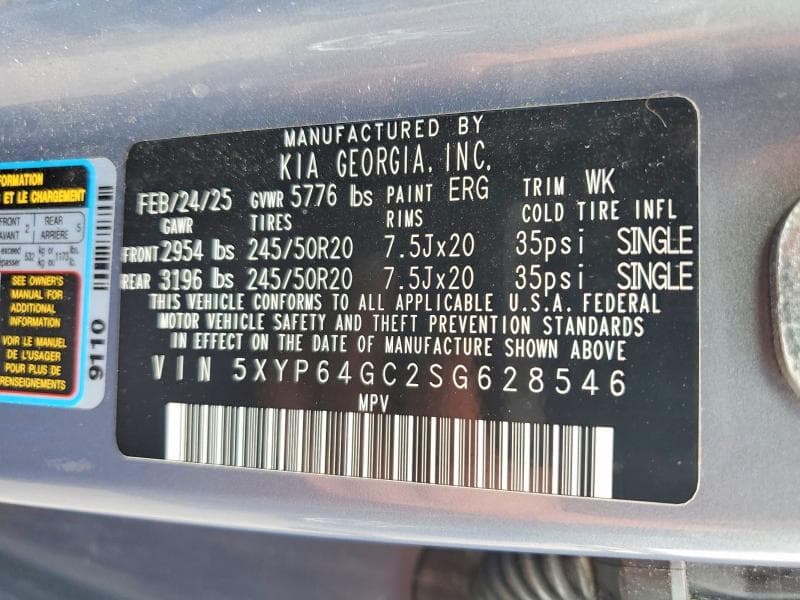 2025 KIA TELLURIDE S 14