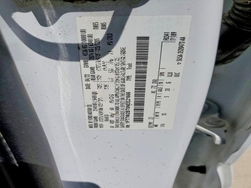 2022 FORD F250 SUPER DUTY 12