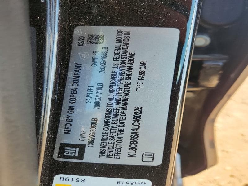 2020 CHEVROLET SPARK LS 12