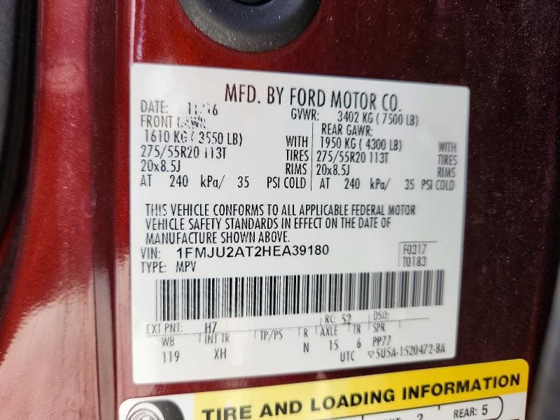 2017 FORD EXPEDITION LIMITED 13