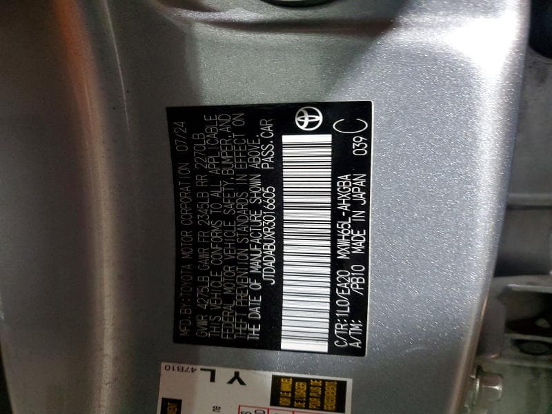 2024 TOYOTA PRIUS XLE 12