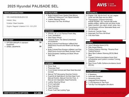 2025 HYUNDAI PALISADE SEL 13