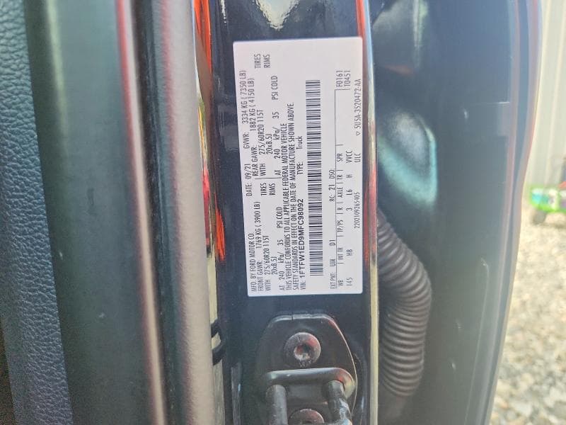 2021 FORD F150 SUPERCREW 12