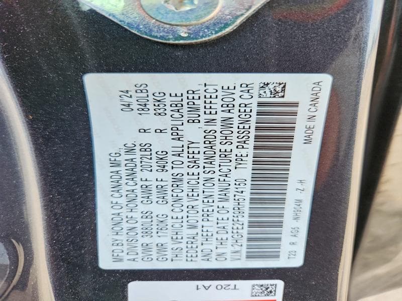 2024 HONDA CIVIC SPORT 12