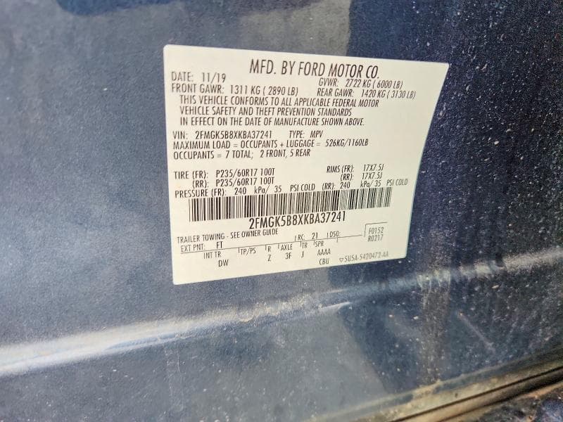2019 FORD FLEX SE 13
