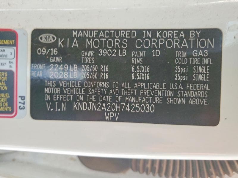 2017 KIA SOUL BASE 12