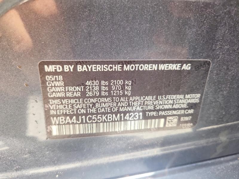 2019 BMW 430I GRAN COUPE 13