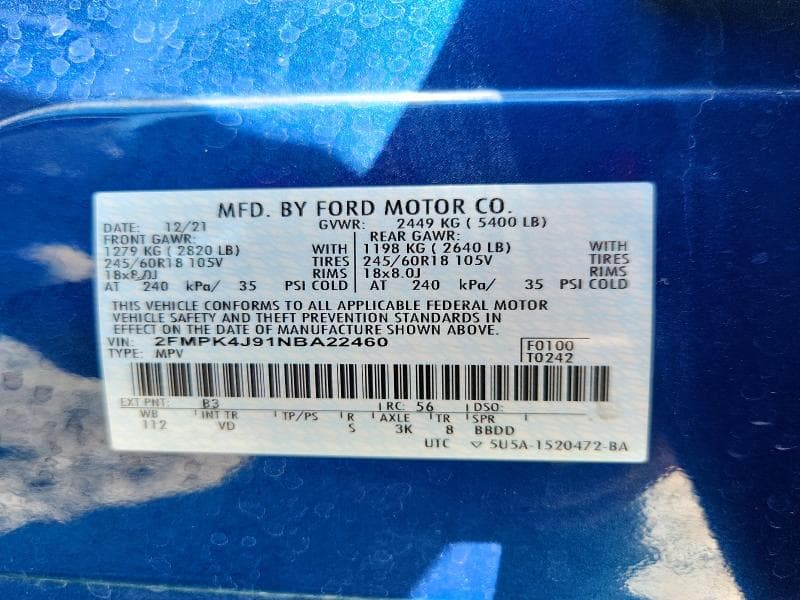 2022 FORD EDGE SEL 12