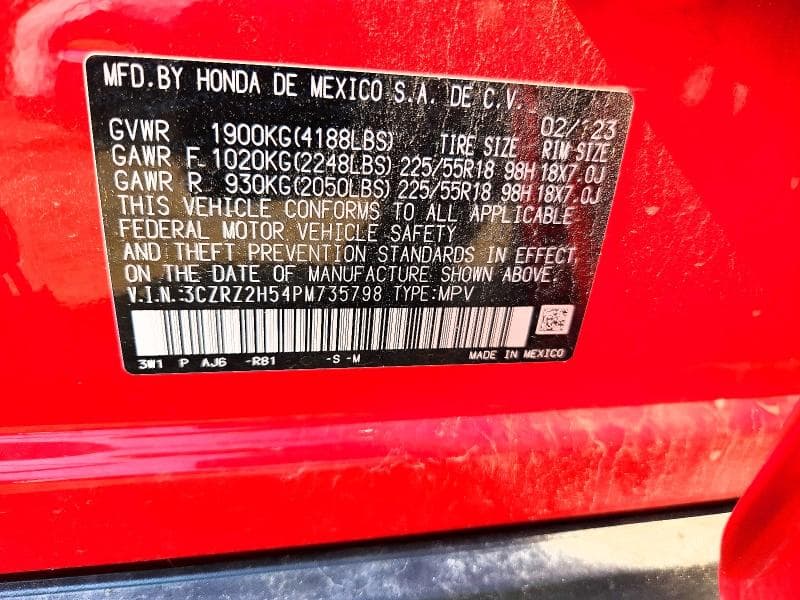2023 HONDA HR-V SPORT 12