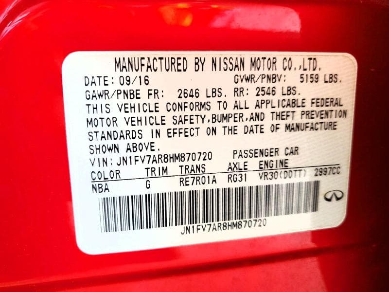 2017 INFINITI Q50 RED SPORT 400 12