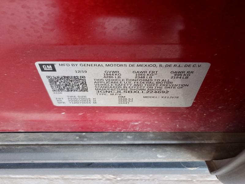 2020 CHEVROLET TRAX 1LT 12