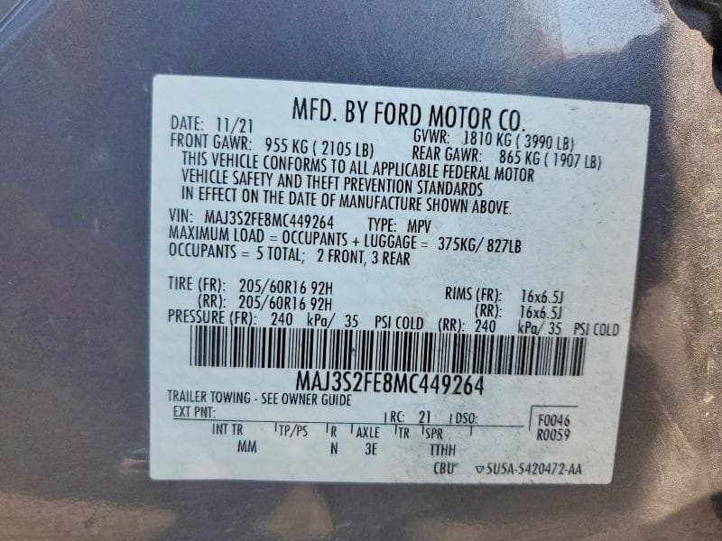 2021 FORD ECOSPORT S 13