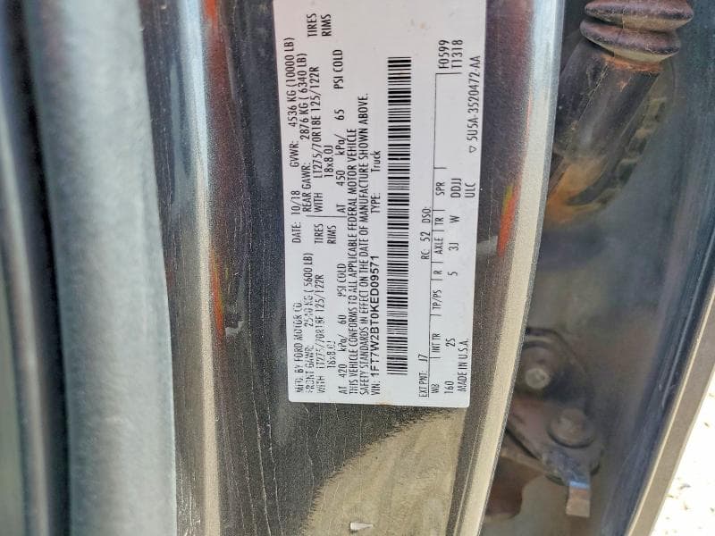 2019 FORD F250 SUPER DUTY 12