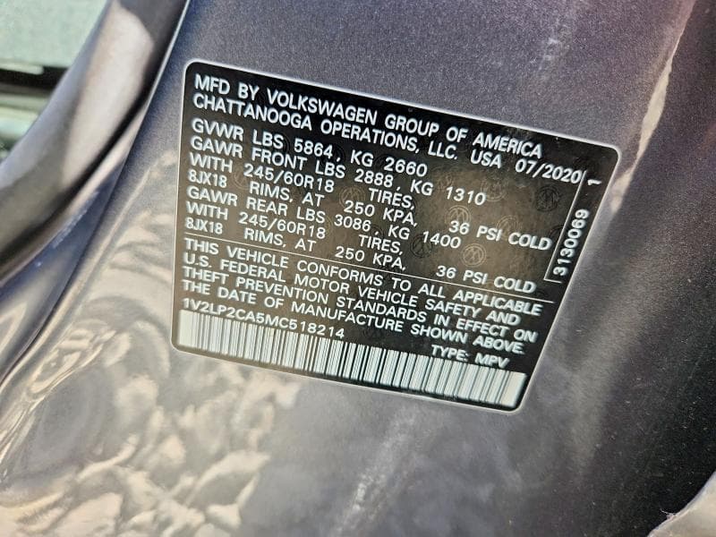 2021 VOLKSWAGEN ATLAS SE 13