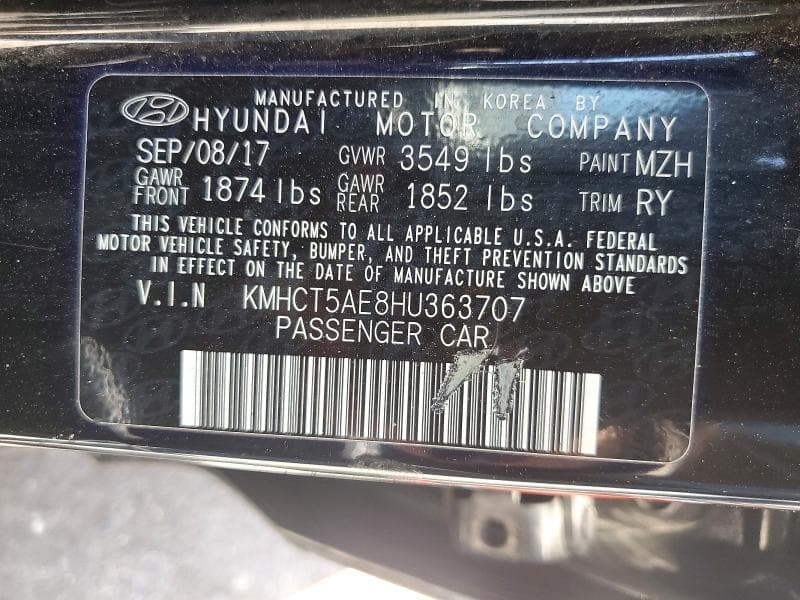 2017 HYUNDAI ACCENT SE 13