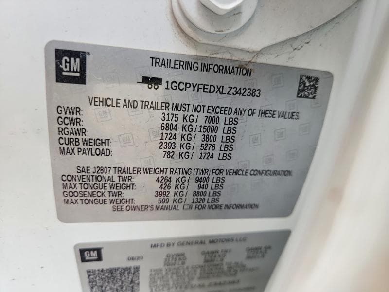 2020 CHEVROLET SILVER1500 13