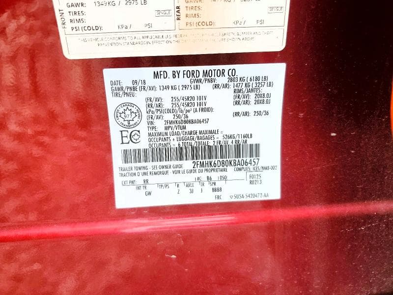 2019 FORD FLEX LIMITED 13