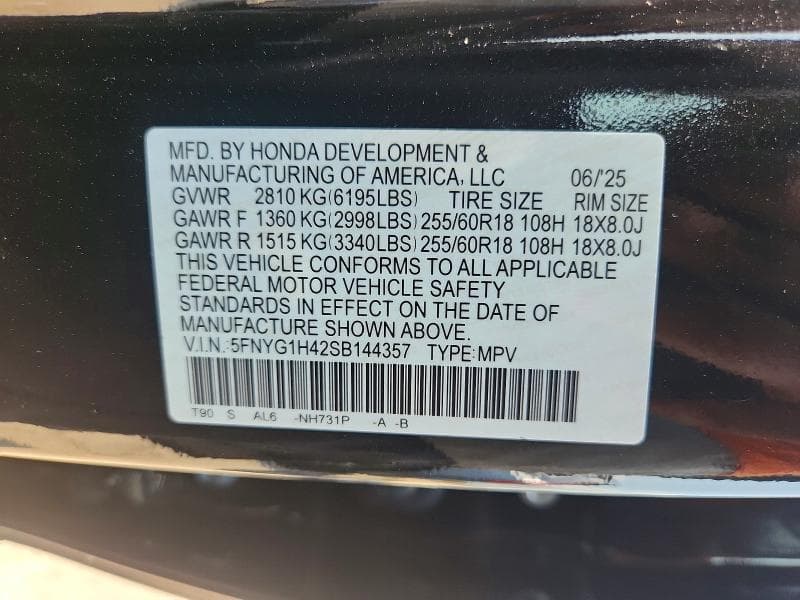 2025 HONDA PILOT EXL 13