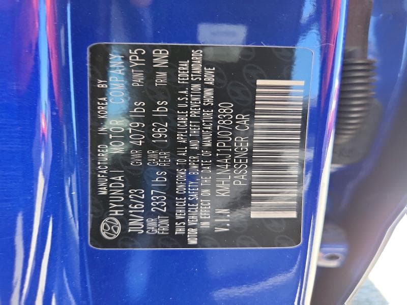 2023 HYUNDAI ELANTRA LIMITED 13
