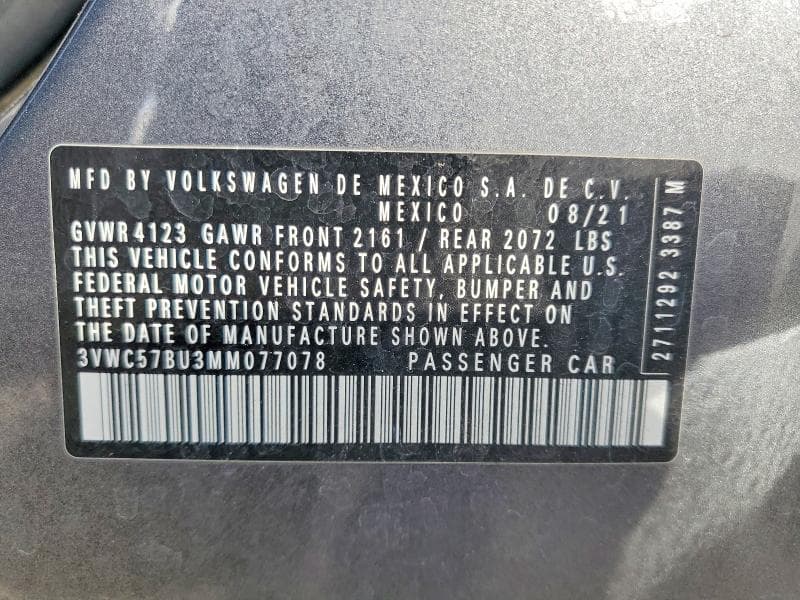 2021 VOLKSWAGEN JETTA S 13