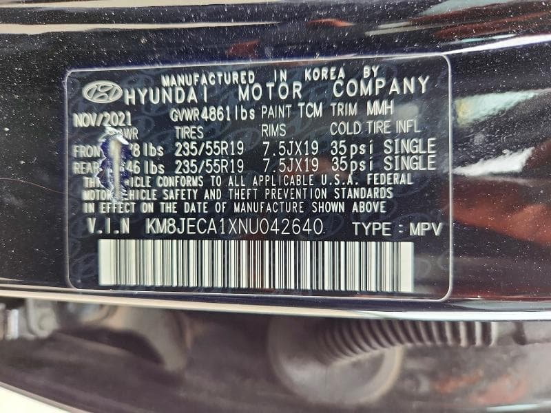 2022 HYUNDAI TUCSON LIMITED 13