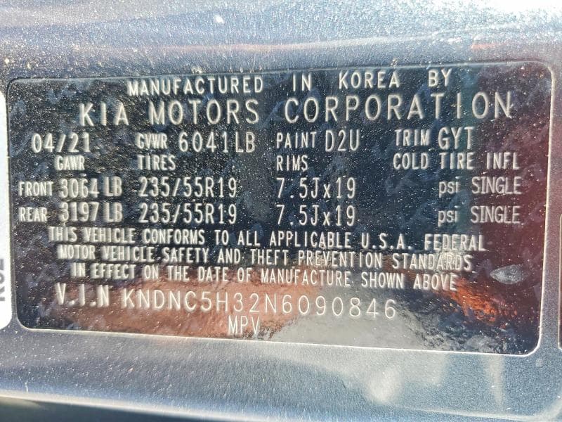2022 KIA CARNIVAL EX 14