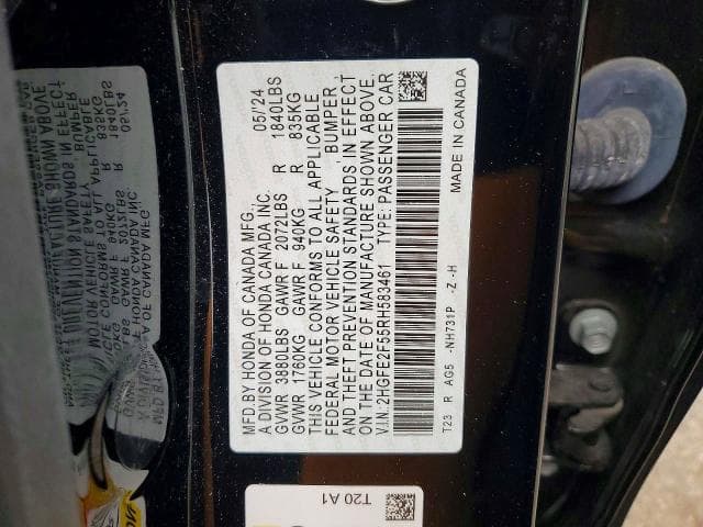 2024 HONDA CIVIC SPORT 12