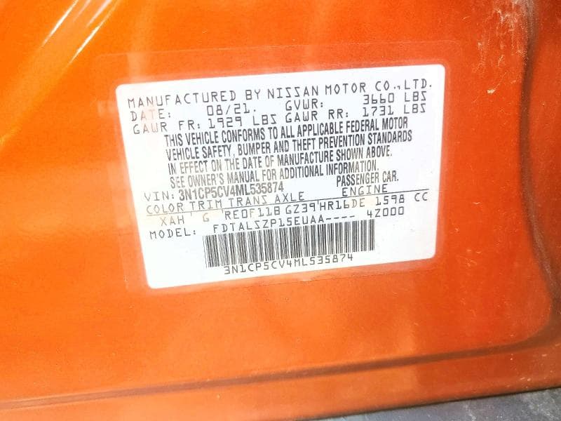 2021 NISSAN KICKS SV 14