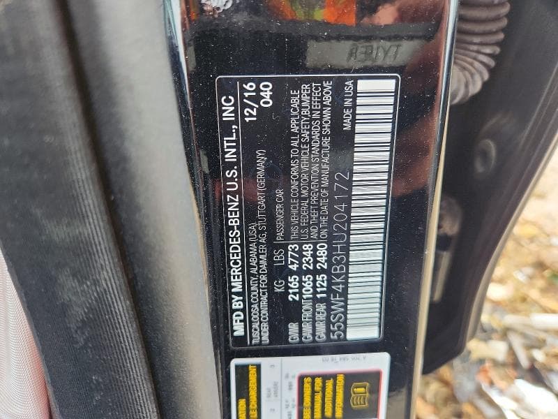 2017 MERCEDES-BENZ C 300 4MATIC 300 4MATIC 25