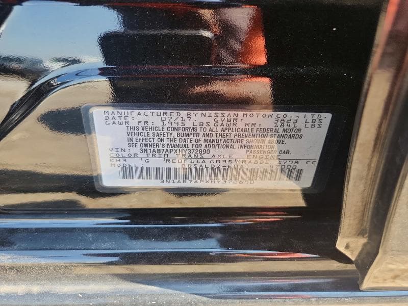 2017 NISSAN SENTRA SV 12
