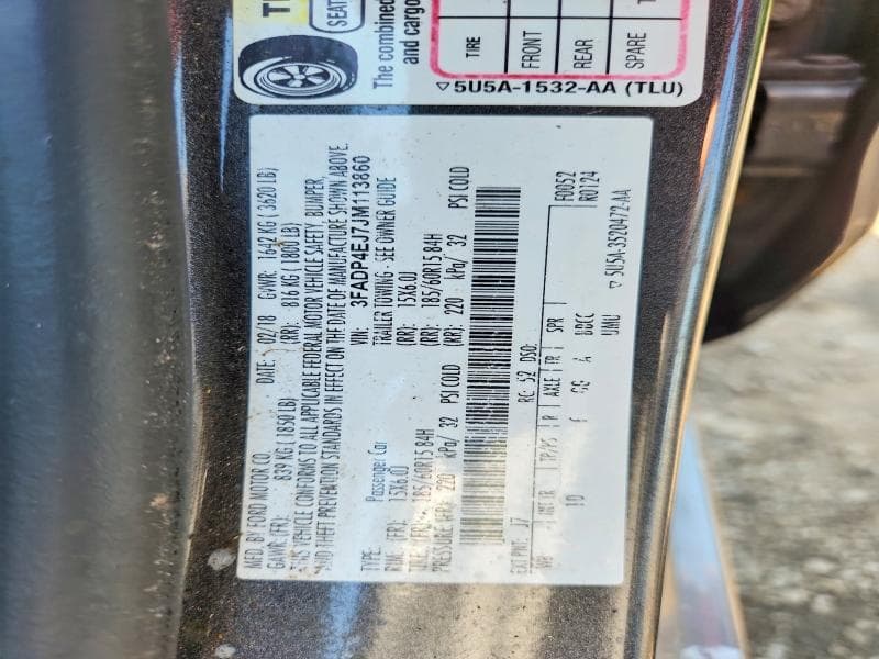 2018 FORD FIESTA SE 13