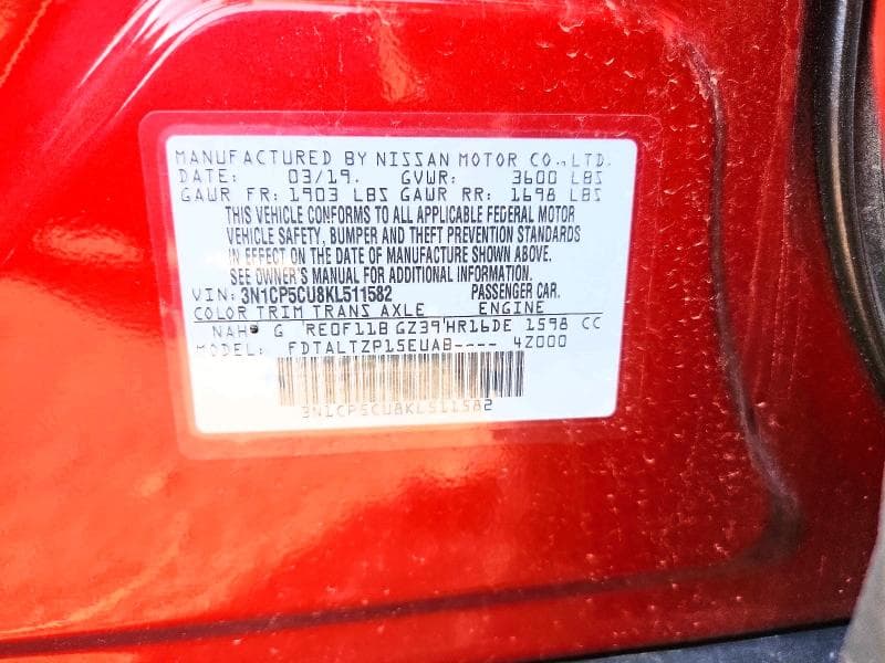 2019 NISSAN KICKS SR 13