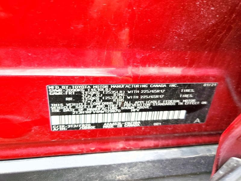 2021 TOYOTA RAV4 LE 13