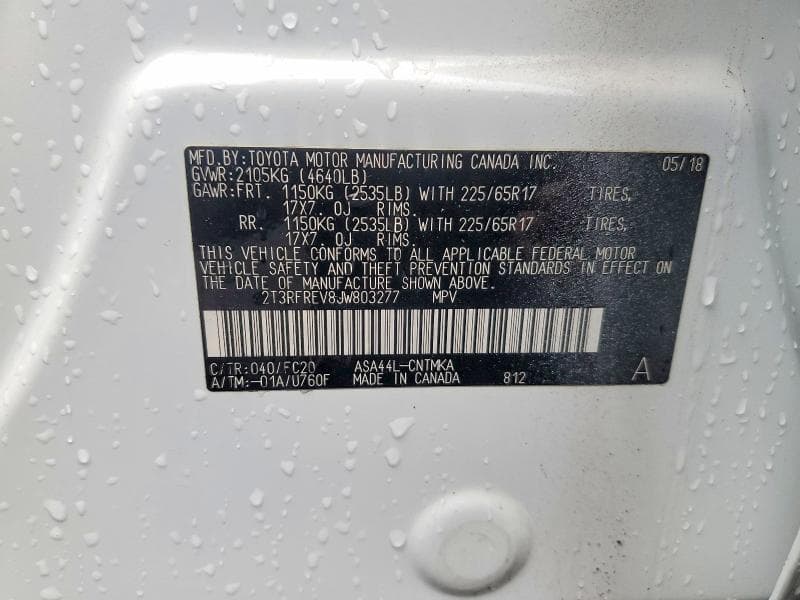 2018 TOYOTA RAV4 XLE 14
