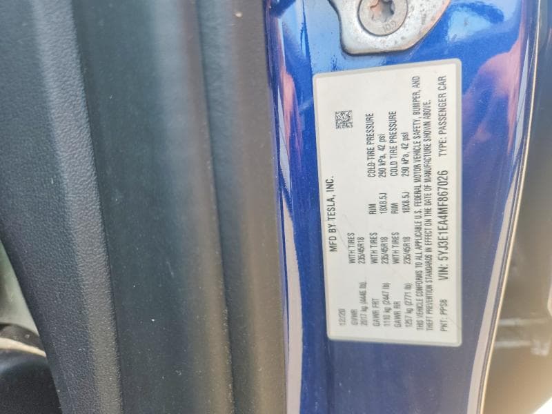 2021 TESLA MODEL 3 13