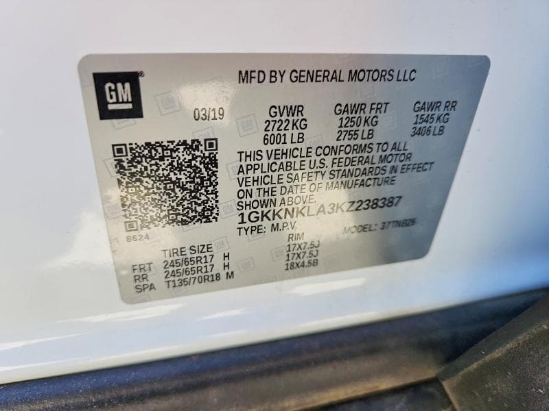 2019 GMC ACADIA SLE 14